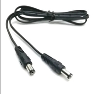 Cable de enchufe de alimentación de CC 5,5mm * 2,1mm Cable de extensión de CC macho a macho o hembra adecuado para monitoreo de seguridad