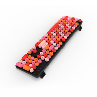 Custom Manufacturing 896 New Retro Keycap Punk Waterproof Gaming 104 Keys USB Wireless Full Size ABS Membrane Switch Keyboard