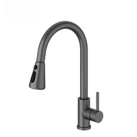 Robinet de cuisine extractible en acier inoxydable 304, pivotant à 360° °   Robinet mitigeur eau chaude et froide CUPC USA Canada Résidentiel et Commercial