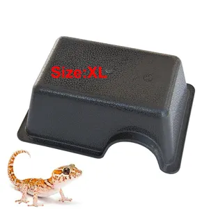 19.2*11.9*6.7cm XL Size Small Animal Hideaway Hides with Texture Help Peeling for Snakes Lizards Gecko Reptile Hide Box
