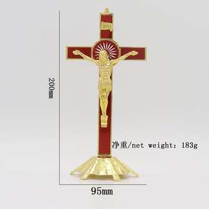 Cruz de Jesús de Acero Inoxidable con Grabado Láser, Decoración Católica Cristiana para el Hogar, Utensilios de Iglesia, Sacerdote Ortodoxo, Cristo - Product Image 4