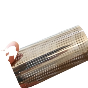 Cilindro de filtro de acero inoxidable de extremo ciego con tapa sólida cerrada, tubo de malla, base de anillo metálico, banda, tapa plana, duradero, personalizado, OEM - Product Image 1