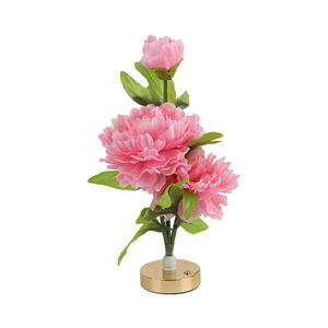 Lámpara LED de noche con forma de peonía, decoración romántica para dormitorio, regalo para niñas y amigas - Product Image 5