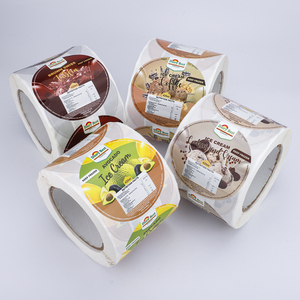 Étiquettes personnalisées pour aliments surgelés, autocollants en rouleau imperméables avec logo, adhésif BOPP de qualité congélation pour emballages de coupes et couvercles de crème glacée - Product Image 2
