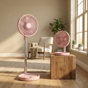 Ventilador <span class=keywords><strong>de</strong></span> Camping Eléctrico Recargable y Plegable con Control Remoto, Luces LED y Motor sin Escobillas - Ideal para Uso en Exteriores y Hoteles - Product Image 3