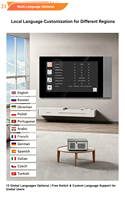 Vidéophone 2 fils multi-langues avec écran tactile IPS 7 pouces 1080P HD 1024*600, étanche IP65, détection de mouvement, panneau d'appel extensible Tuya