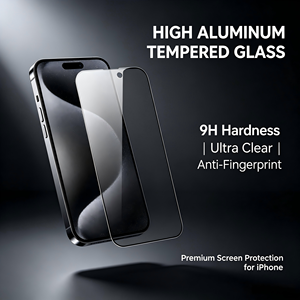 Pellicola Protettiva in Vetro Temperato ad Alto Contenuto di Alluminio e Silicio 9H Antigraffio e Antiurto per iPhone/Samsung/HUAWEI/Xiaomi - Product Image 1