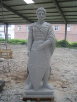 Vente en gros de décoration classique pour jardin extérieur sculptée à la main déesse grecque de la sagesse Figure Art Decor Sculpture Marble Athena Statue