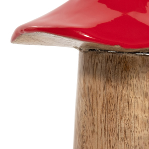Scultura Decorativa in Legno a Forma di Fungo, Stile Boho, per Arredamento Casa, Scaffali, Tavolino da Caffè, Soggiorno, Bagno - Product Image 4