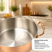 Ensemble de casseroles et poêles en acier inoxydable 5 plis, style américain, durable, compatible induction, 4 pièces avec couvercles, vente en gros