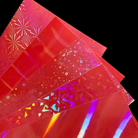 Film holographique BOPP de haute qualité, film de plastification thermique brillant arc-en-ciel, transparent