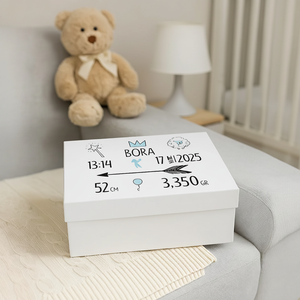 Caja de Regalo para Bebé Personalizada con Diseño de Bienvenida, Set de Regalo para Baby Shower - Product Image 3