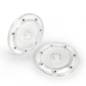 Trong suốt Acrylic Turntable cơ sở, nhựa trắng xoay hiển thị đứng, bóng mang nhựa màu đen Turntable - Product Image 3