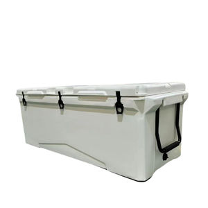 대형 듀티 절연 열 PP 쿨러 박스 로고 대용량 물고기 얼음 가슴과 휴대용 디스플레이 쿨러 박스 용 바퀴 - Product Image 5