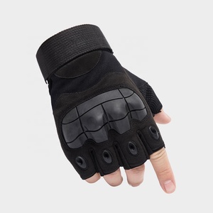 Gants tactiques demi-doigts pour hommes et femmes, gants de sécurité tactiques pour le tir, la moto et le vélo, avec protection des articulations - Product Image 2