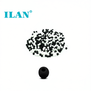 Perline Rotonde Nere e Bianche da 3mm per Creazione di Gioielli e Forniture Artigianali - Product Image 2