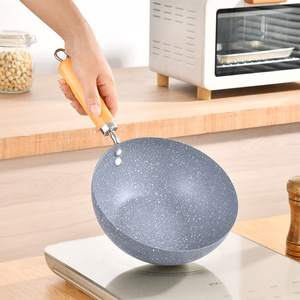 Mini-wok en fonte antiadhésif, poêle individuelle compatible induction, fond plat, pour usage domestique - Product Image 2