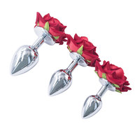 SM adulte amusant Rose fleur petit Plug Anal mamelon pince ensemble augmenter l'intérêt arrière-cour fournitures accessoires formation godemichet Anal jouets sexuels