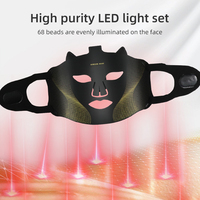Masque facial en silicone portable avec thérapie photonique à lumière rouge pour usage domestique et soulagement de la douleur