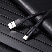 Cable USB 2.0 a Tipo C de Nailon Trenzado, Carga Rápida de 5A, 1m/2m/3m, Cable USB Tipo C para Uso Diario con Carga Rápida
