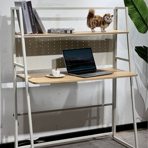 Cross-border computer <b>desk</b>, desktop, home bedroom <b>desk</b>, integrated <b>desk</b>, student writing <b>desk</b>, pegboard, storage <b>shelf</b> table - Product Image 1
