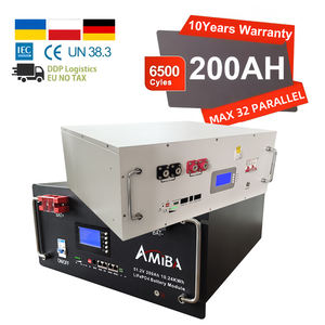 10 años de garantía 6000 ciclos 51,2 V 15Kwh batería de iones de litio Akku inversor solar batería de almacenamiento de energía 48V 300Ah LiFePO4 batería - Product Image 1
