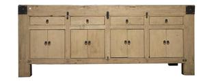 Buffet de table en bois rétro, vintage, rustique, japonaise, meubles de maison, shabby et chic - Product Image 6