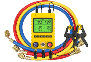 Digitales Verteiler-Manometer Digitales Vakuum-Druckverteiler-Tester-Messgerät Klimaanlagen-Manometer - Product Image 6