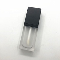Tube carré plat pour gloss à lèvres, emballage de gros pour teintes à lèvres, liquide, étanche, en ABS, personnalisable avec logo privé