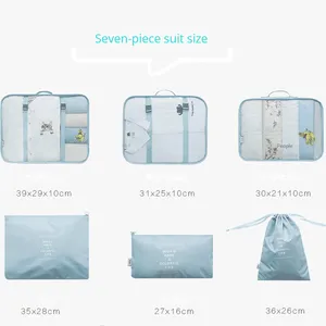 공장 직접 판매 도매 수하물 세트 여행 가방 포장 큐브 수하물 주최자 더플 가방 세면 용품 가방