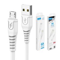 Câble USB de Charge Rapide Type-C avec Blindage Tressé et Gaine TPE pour Accessoires de Téléphone, en Boîte de Détail
