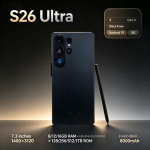 โทรศัพท์มือถือ S26 Ultra HD OLED 9 Android 15 รองรับ CDMA LTE สองซิม 5G สมาร์ทโฟน ภาษาฝรั่งเศส ภาษาสเปน - Product Image 2