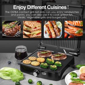 Grille de presse à panini à poignée Cool-Touch avec des grillades à bas prix et des toasts rapides des aliments - Product Image 6