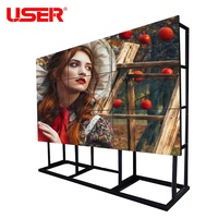 Écran publicitaire à lunette ultra étroite Affichage mural vidéo LCD 3X3