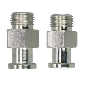 Support métallique pneumatique en cuivre plaqué, filetage M10x1 1/8, résistant à la corrosion, tête large, raccord droit, base robotique - Product Image 1