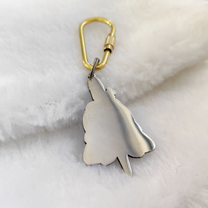 Pendentif de collier gothique en acier inoxydable, tête de mort, chenille de lune - Bijoux effrayants, cadeaux païens et sorcières, charme gothique - Product Image 5