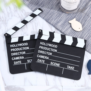 Photomaton accessoire photographie studio film vidéo réalisateurs de télévision scène d'<span class=keywords><strong>action</strong></span> en bois film clins <span class=keywords><strong>ardoise</strong></span> clapper board - Product Image 4