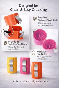 Novedad 2026: Juego de 3 Herramientas Manuales de Plástico para Romper Huevos, Separador de Cáscaras, Pelador y Abridor de Huevos Cocidos o Crudos - Product Image 4