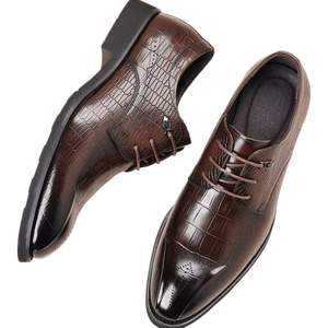 Zapatos Oxford Formales de Negocios para Hombre, Estilo Monk Strap, de Cuero Genuino, Punta Alta, de Alta Calidad, para Novio, Antideslizantes y Transpirables - Product Image 5