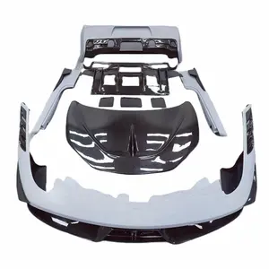 גבוהה באיכות שרף פחמן סיבי SP סגנון קדמי פגוש אחורי פגוש צד חצאית מנוע הוד עבור פרארי 458 ערכת גוף