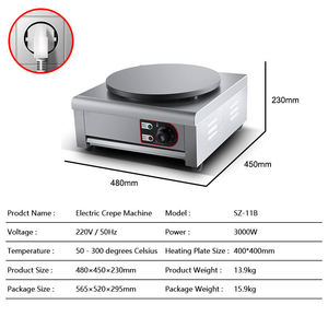 Machine à crêpes commerciale <span class=keywords><strong>3000w</strong></span> Machine à crêpes Machine à crêpes électrique pour Taco Pancake Crepe Maker Machine - Product Image 2
