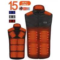 Veste chauffante taille américaine, manteau d'hiver chaud, rechargeable par USB, batterie amovible, imperméable, veste chauffante pour homme