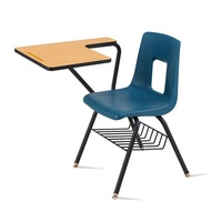 Chaises de conférence de bureau en plastique morden meubles chaise d'étude de formation d'étudiant d'école avec le conseil d'écriture