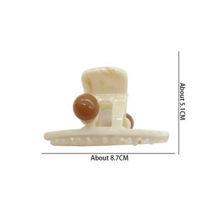 مشابك شعر هندسية عصرية بتصميم ريترو، مشابك شعر أنيقة وجذابة مرصعة بالأحجار الكريمة، مشبك شعر متعدد الاستخدامات للارتداء اليومي - Product Image 4