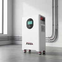 Batterie murale LiFePO4 15 kWh 51,2 V pour stockage d'énergie domestique, utilisation en batterie de secours pour système solaire domestique