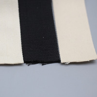 Sangle en coton épaisse et large à rayures blanches et noires, motif chevrons, non extensible, pour poignée de sac à main, usage extérieur, stock usine