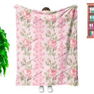 Manta suave y acogedora con flores, ropa de cama de plantas botánicas de felpa, manta decorativa con flores silvestres, manta Floral, regalos para niños y hombres - Product Image 3