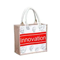 Jute Bag Jute Eco-Friendly Jute Bag Custom Coated Linen Shopping Bag