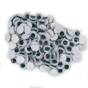 الذاتي لاصق أسود سلامة تذبذب عيون الحرفية ألعاب من نسيج مخملي Googly تتحرك عيون - Product Image 2