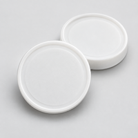 Couvercle de pot alimentaire en plastique blanc à vis, lisse, hermétique, pour cuisine, vente en gros, direct usine